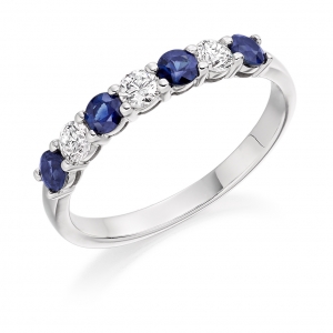 Blue Sapphire Ring - (BSAHET1493) - All Metals